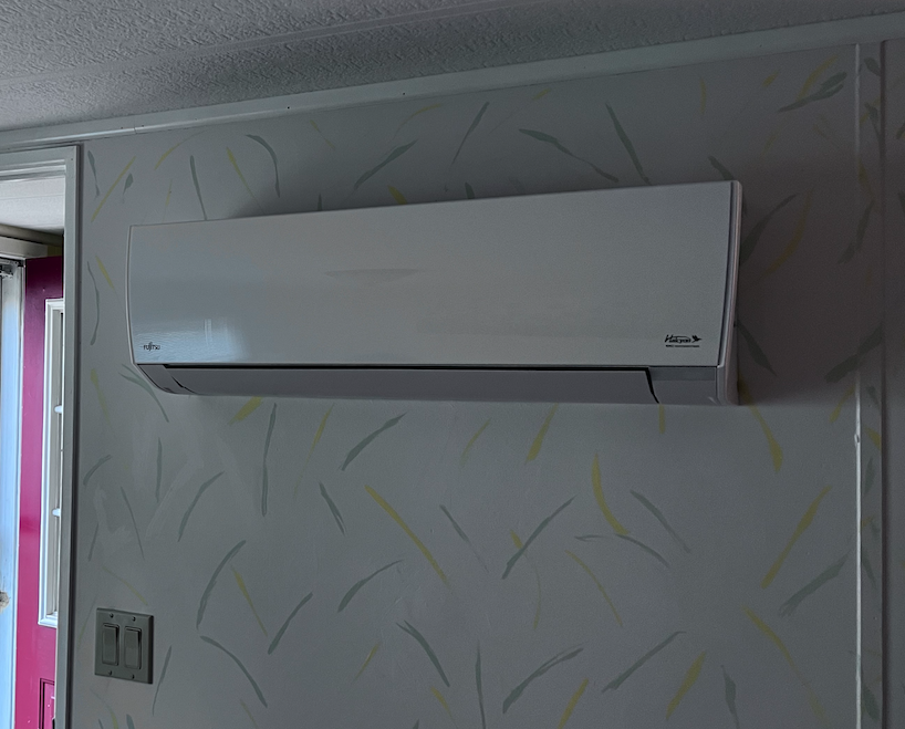 Mini split wall head installation